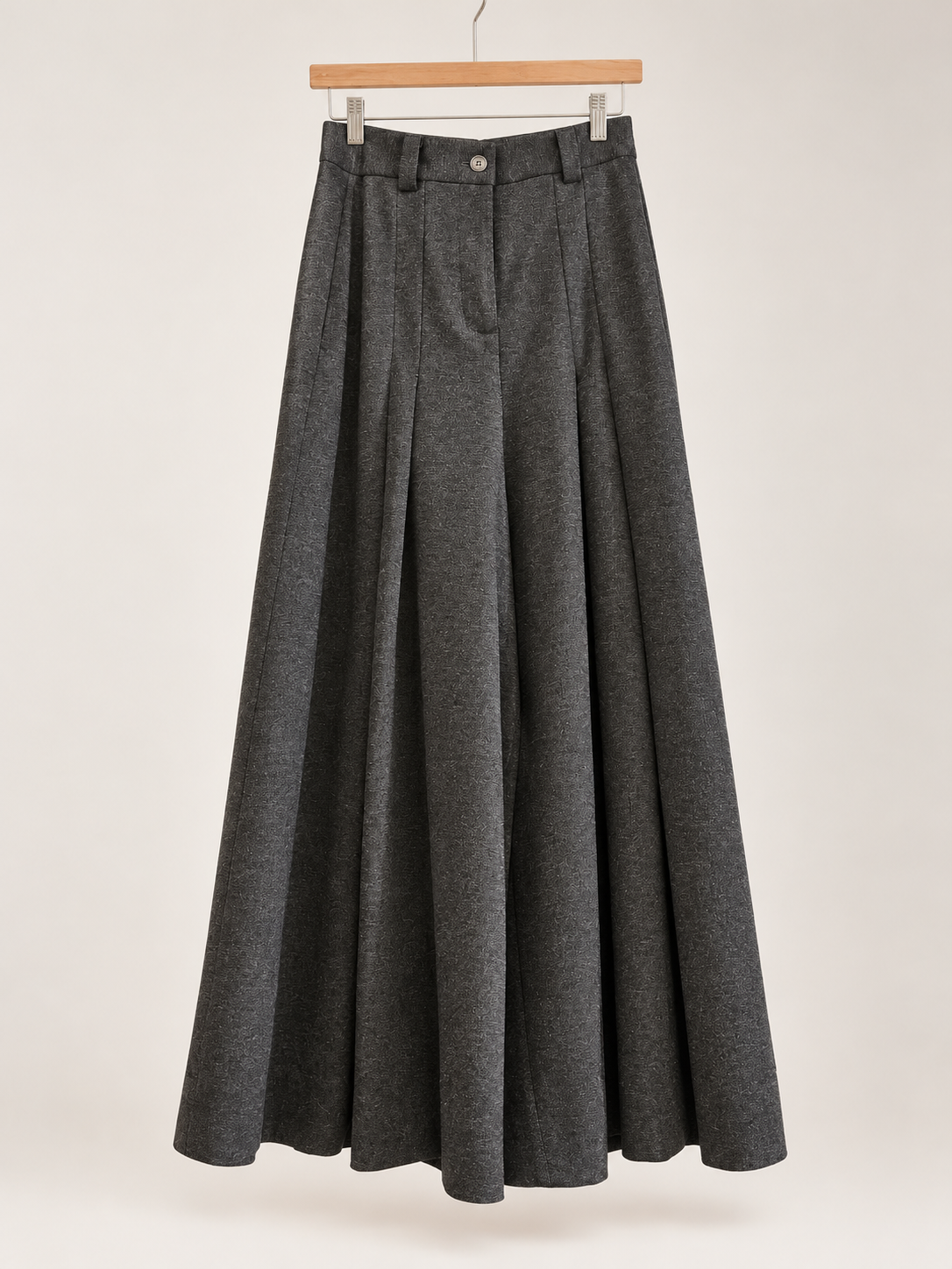 Falda pantalón de tablas gris