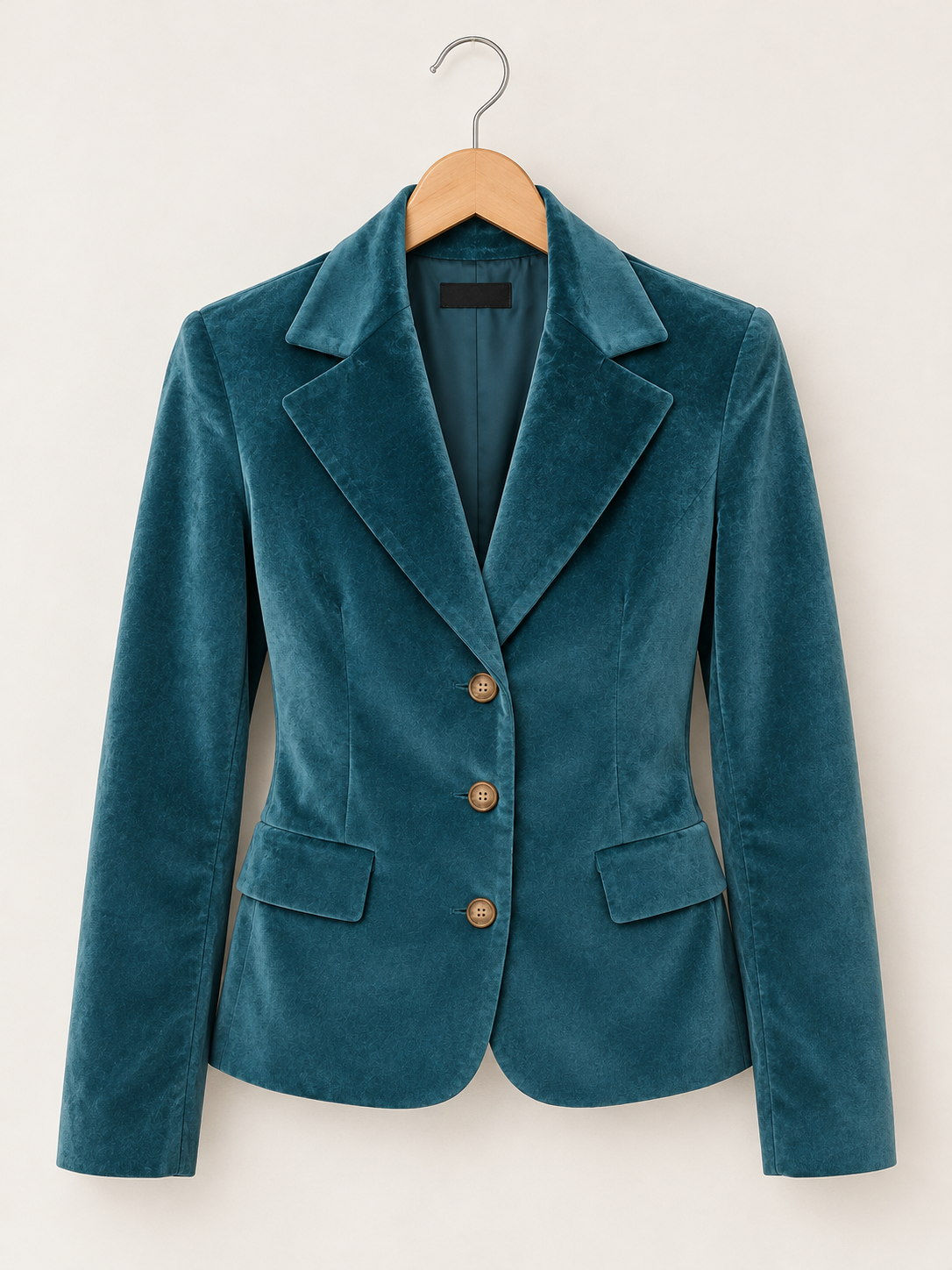 Blazer Kate de terciopelo azul