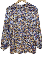Camisa VELVET lúrex azul