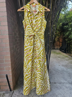 Vestido Rosi estampado pistacho