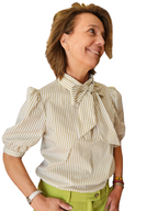 Camisa Blair Rayas pistacho