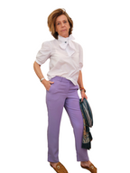 Pantalón pitillo lila