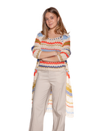 Chaqueta punto multicolor