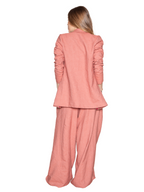 Chaqueta Turia rosa empolvado