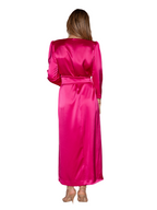 Vestido cinturón fucsia