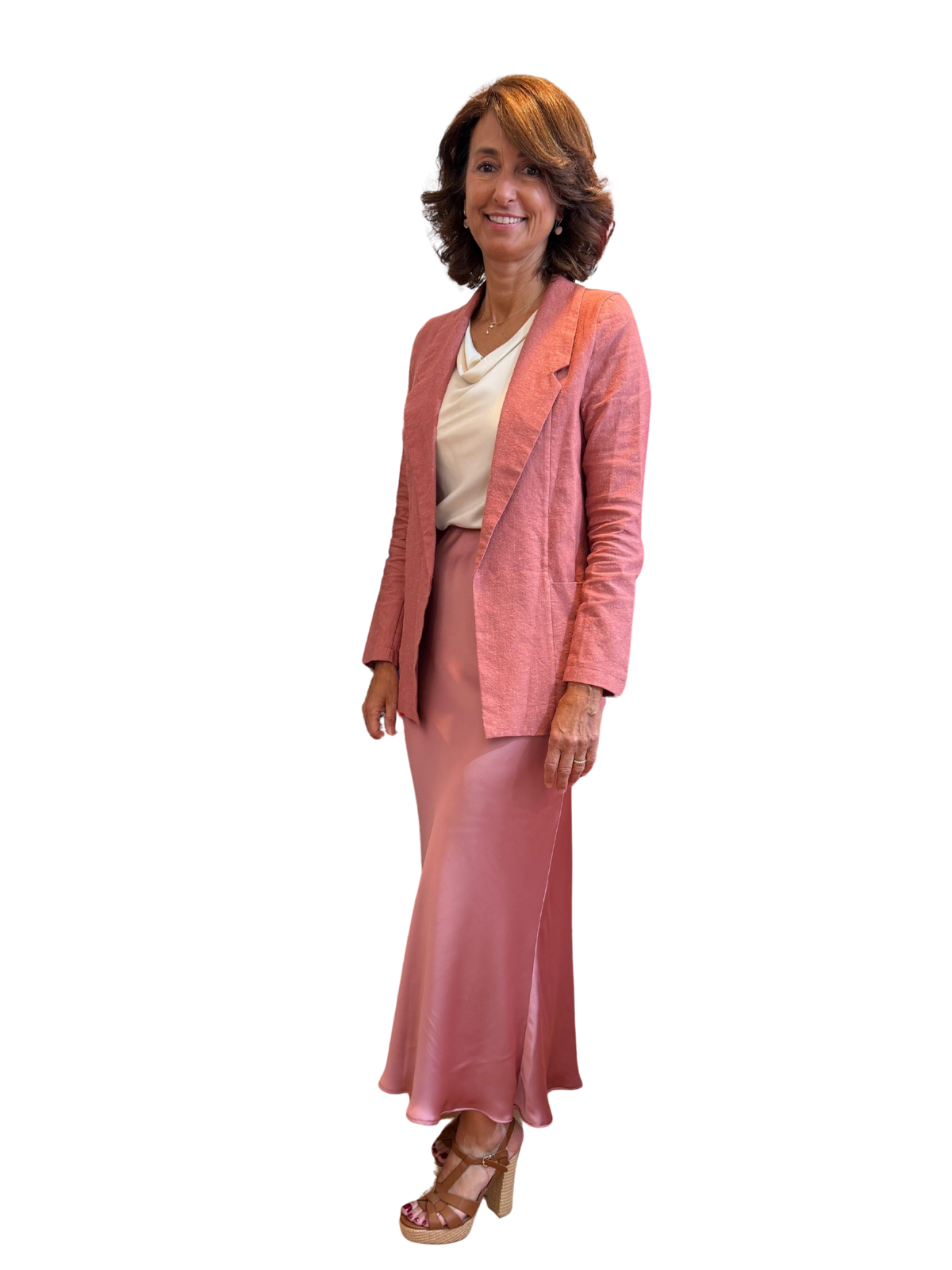 Falda sirena rosa antiguo