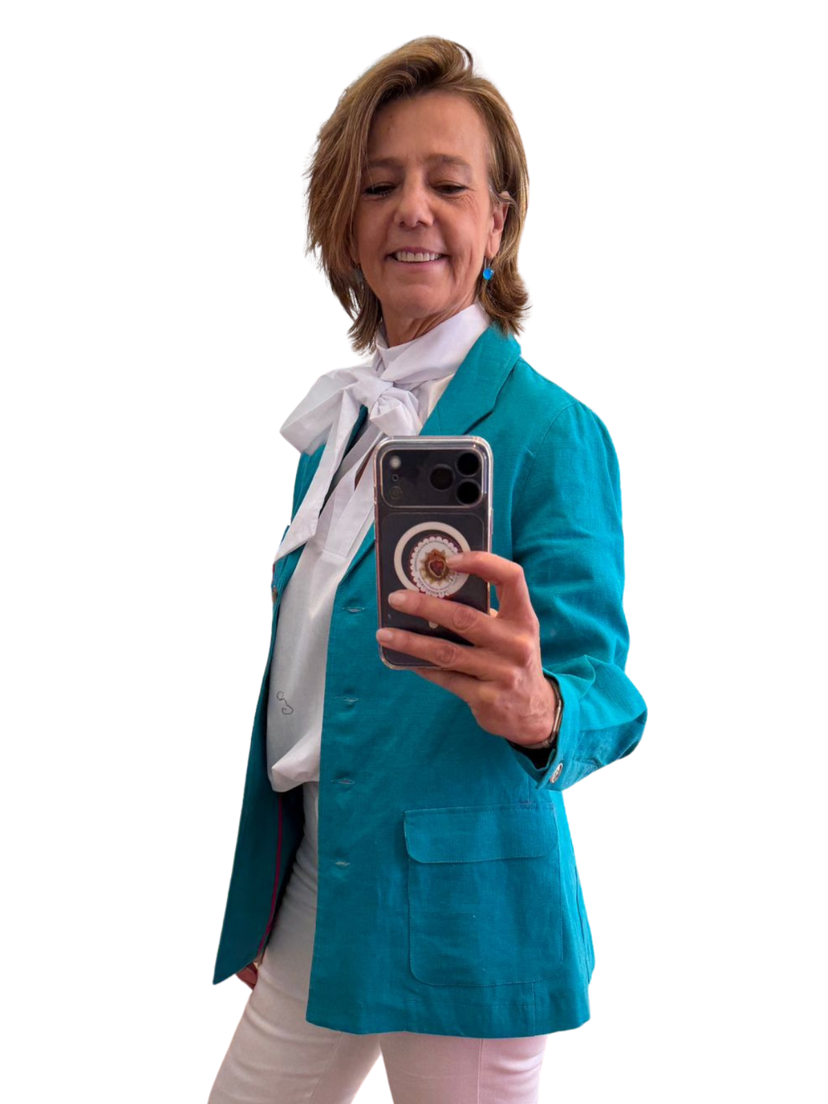 Blazer tipo teba Azul