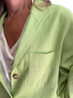 Blazer tipo teba verde