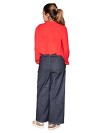Pantalón vaquero recto azul oscuro
