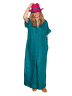 Vestido kaftán azul