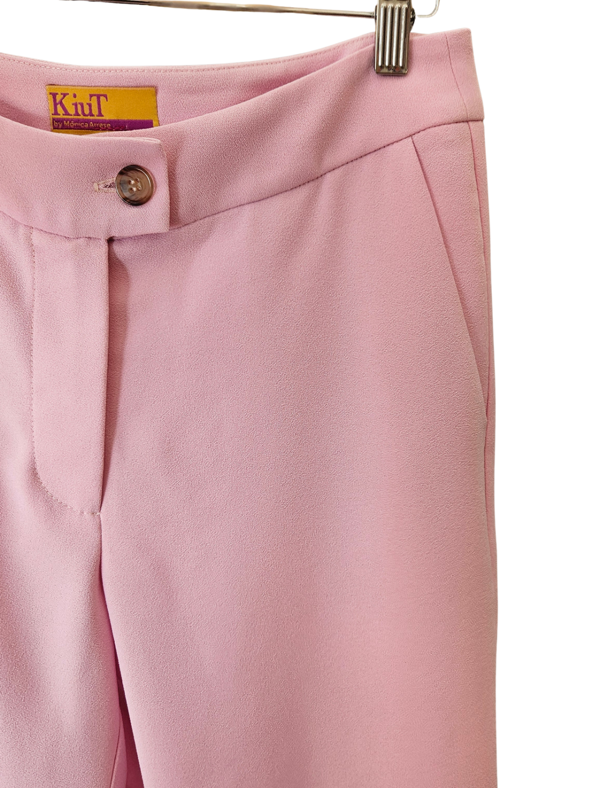 Pantalón pitillo rosa