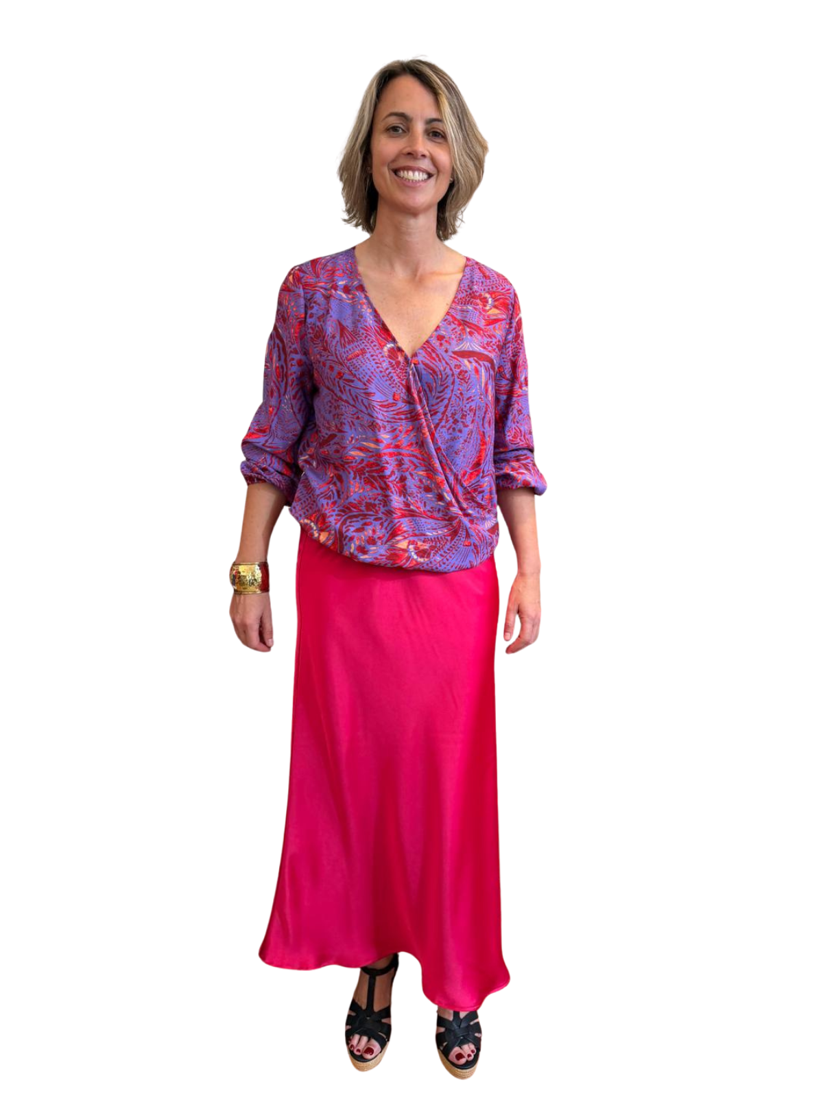 Falda sirena fucsia