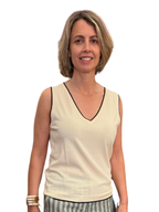 Jersey sin mangas beige